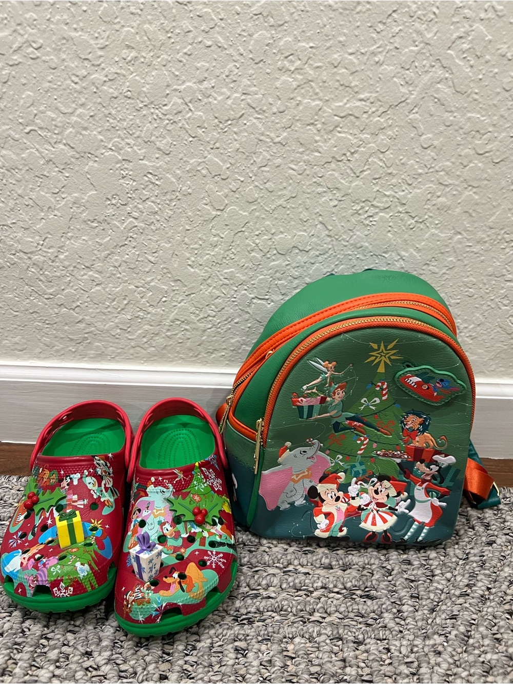 Disney Holiday Christmas 2023 Loungefly with Matching Festive Crocs Bundle - Picture 4 of 4